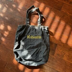 Customized "McKenzie" Denim Bag